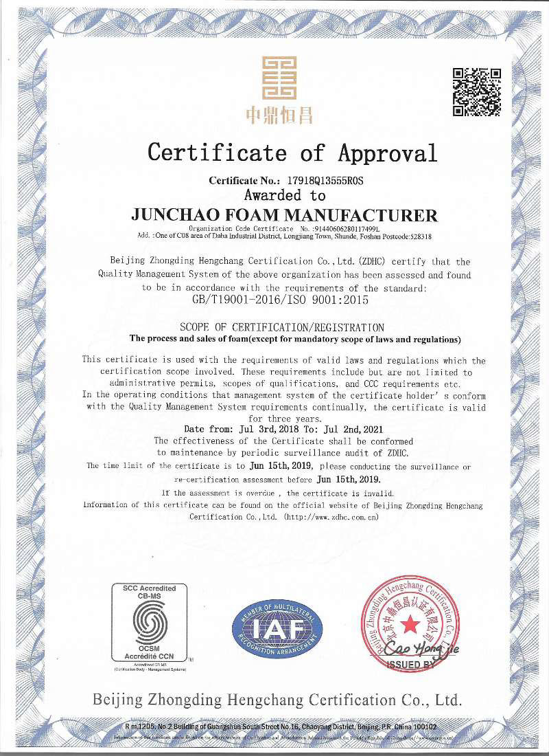 Certificate of Approval